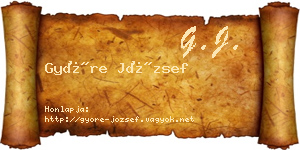 Györe József névjegykártya