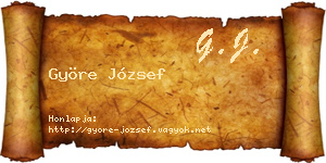 Györe József névjegykártya