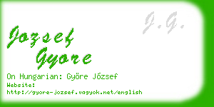 jozsef gyore business card